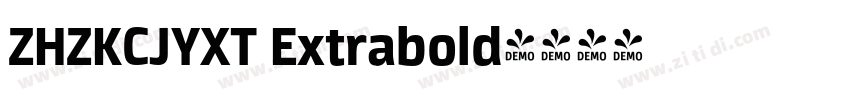 ZHZKCJYXT Extrabold字体转换